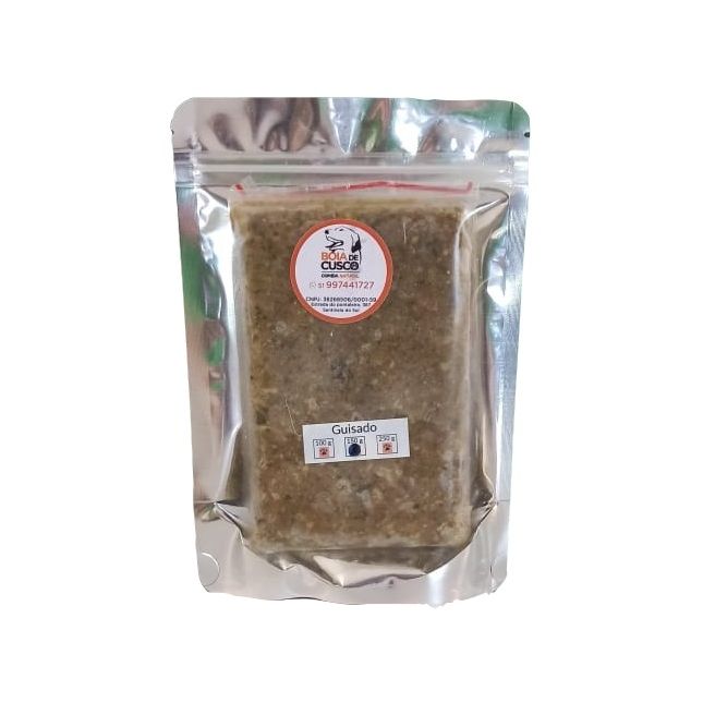 Guisado bovino com brócolis e chuchu